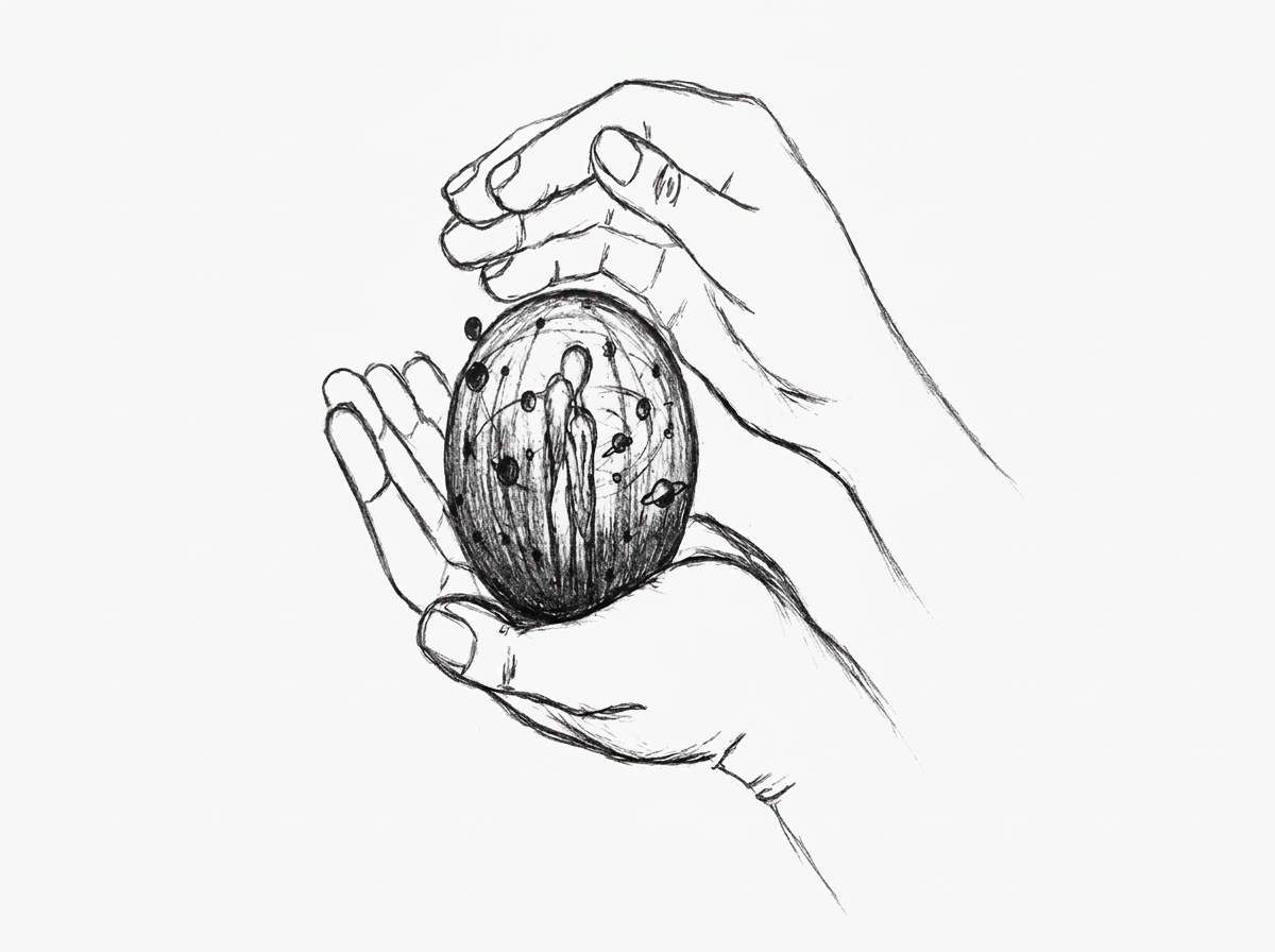 Hands holding illustration - Bond of Love